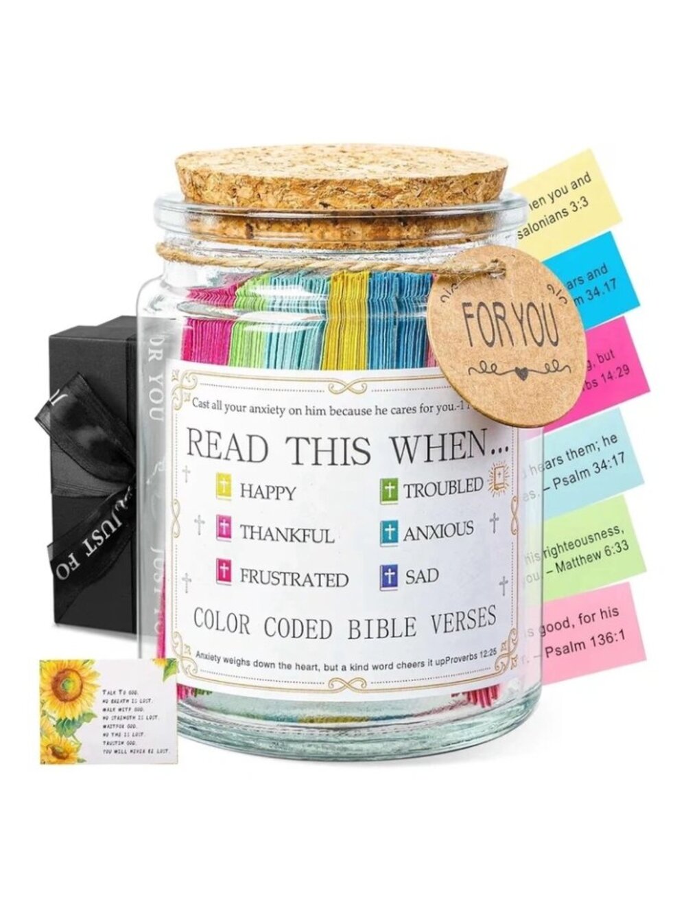 NIP NewEleven Inspirational Birthday Gift For Sister Bible Verse Jar